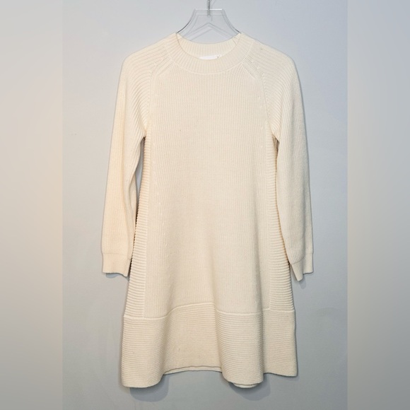 Pomander Place Ainsley Ivory Cream Beige Knit Dress - Picture 5 of 16